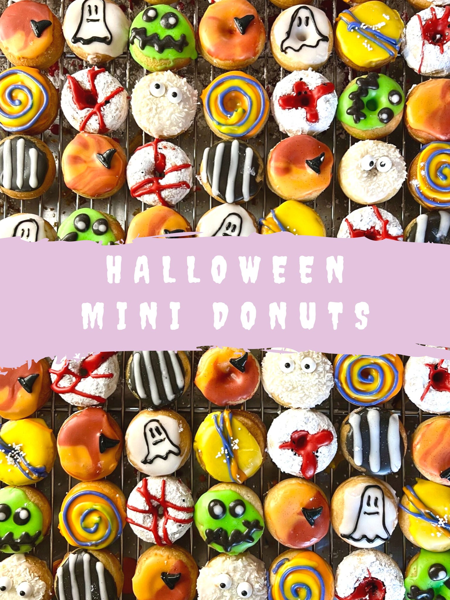 HALLOWEEN MINI DONUTS - Behind the Scenes on our SPOOKY popular Halloween Bite Box